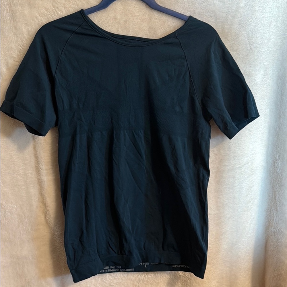 Sweaty Betty blue workout top. Size large